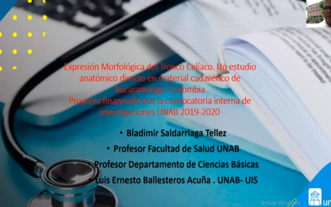 Bladimir Saldarriaga T.  Características morfológicas del tronco celiaco. Un estudio en una muestra de individuos mestizos precedentes de Bucaramanga.