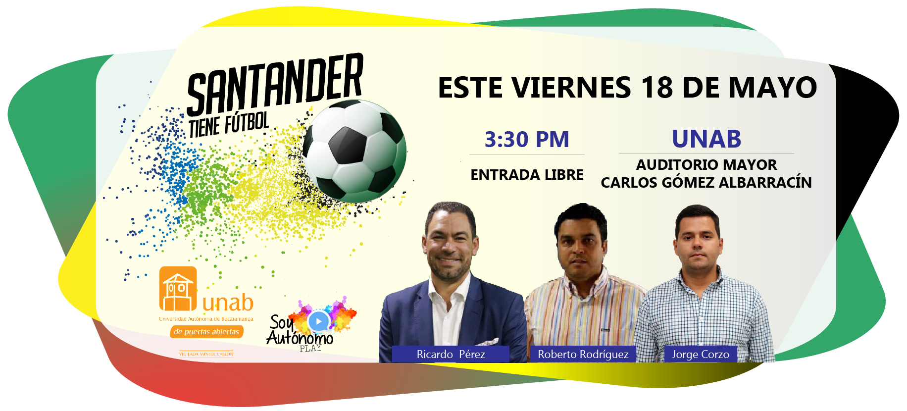 Estudiantes de Comunicación Social de la UNAB realizarán debate deportivo Santander tiene fútbol