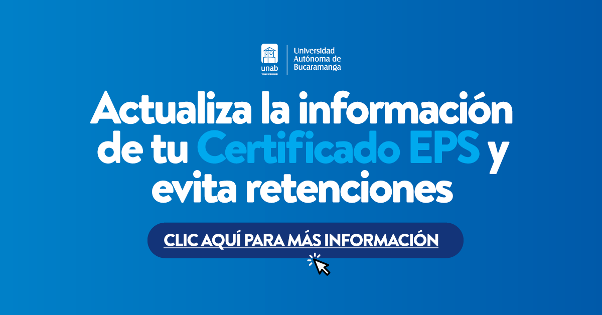 Estudiante, actualice la información de su EPS