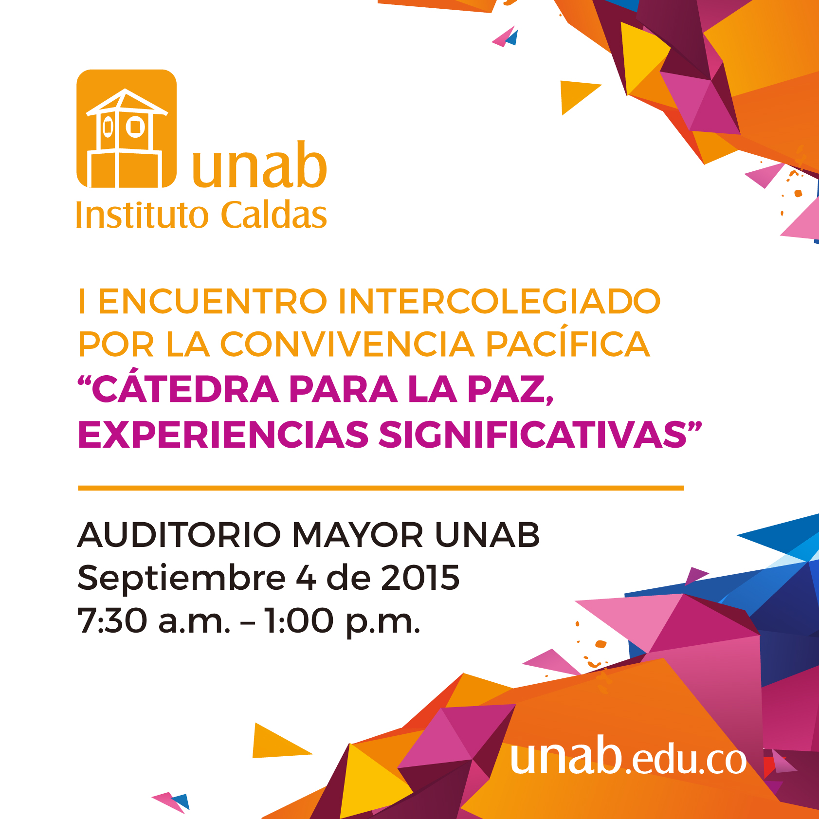 Primer encuentro de experiencias de paz