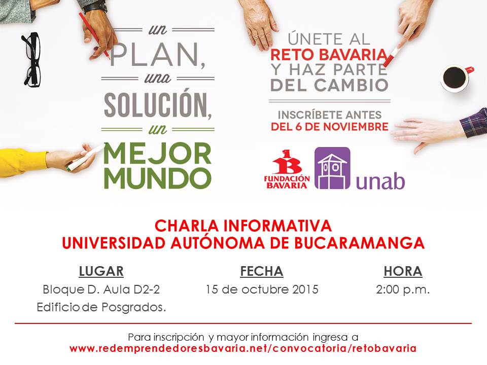 Charla informativa Reto Bavaria: Emprendimiento e innovación