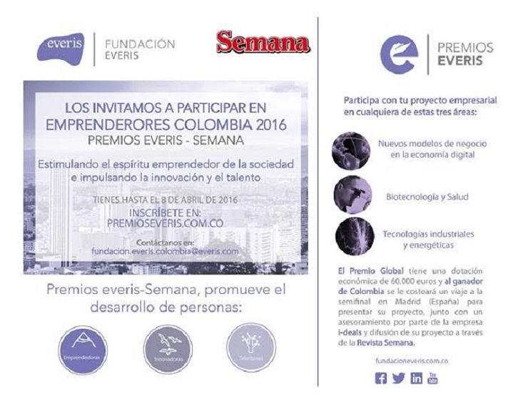 Premio al Emprendimiento e Innovación – Everis- Revista Semana