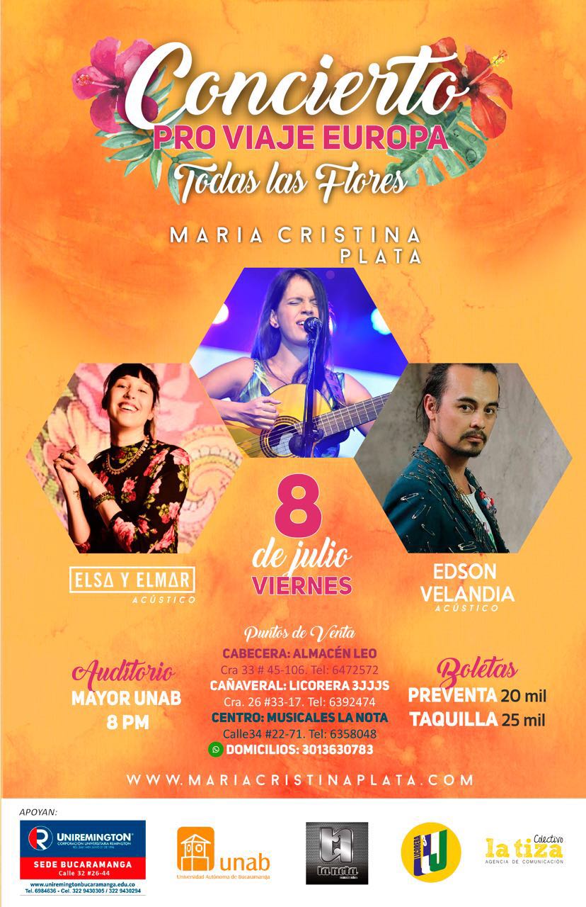 Concierto Pro viaje Europa  Todas las Flores