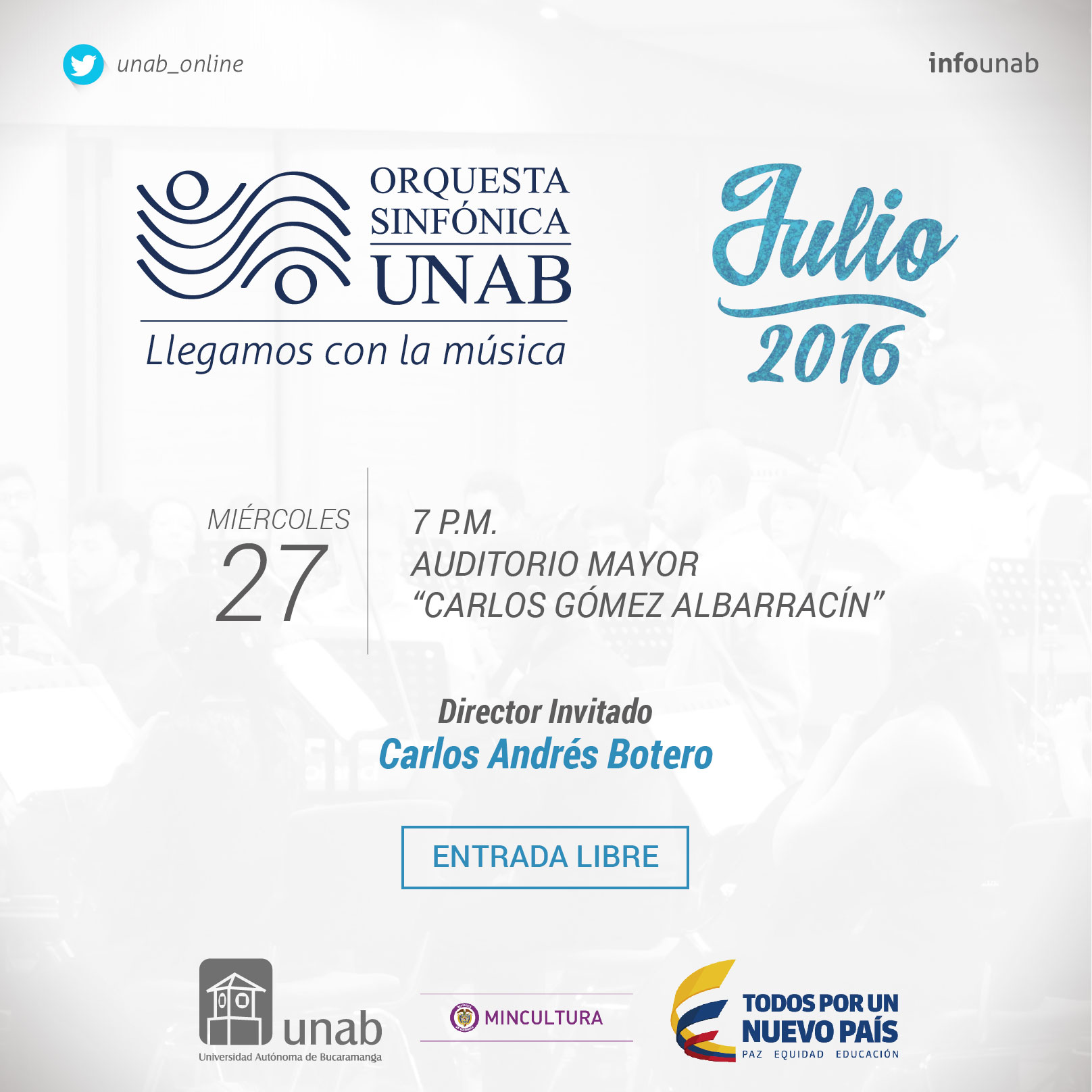 Conciertos Orquesta Sinfónica de la UNAB