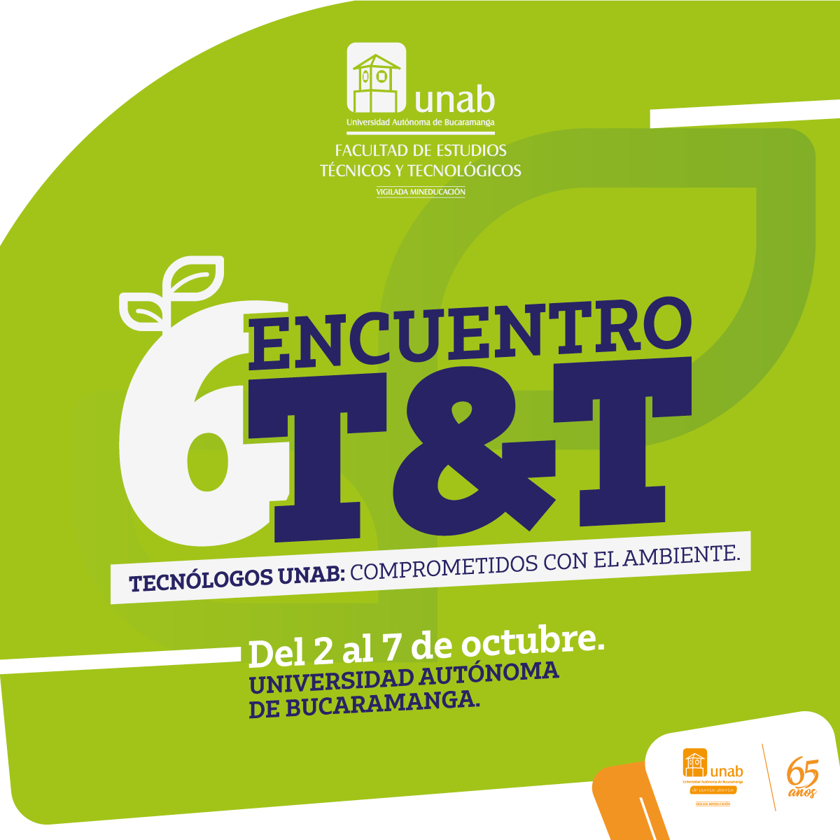 Comprometidos con el ambiente: en la UNAB se debatirá sobre el cambio climático en sexto encuentro de estudios técnicos y tecnológicos