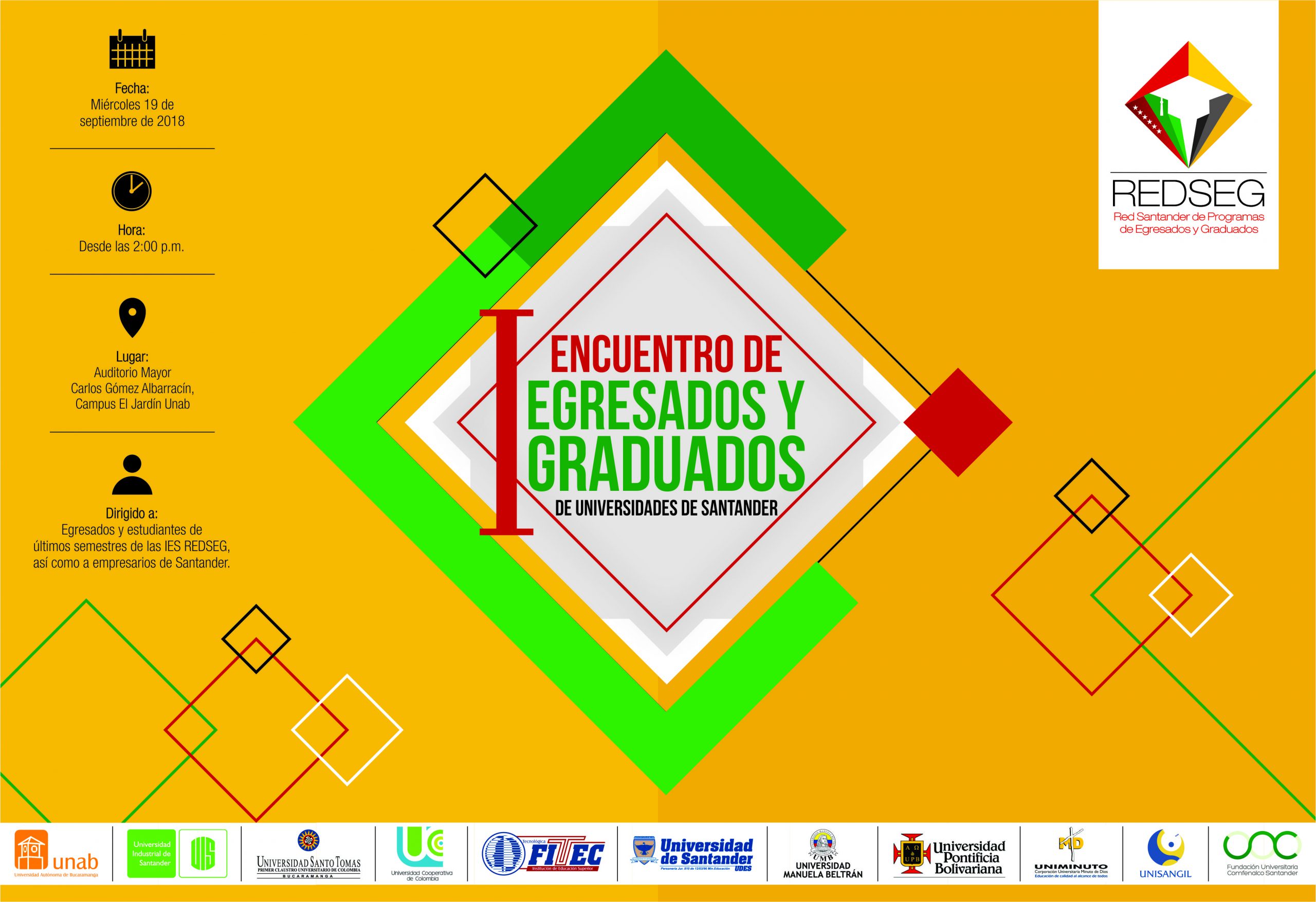 Lanzamiento de la Red Santander de programas de Egresados y Graduados – REDSEG