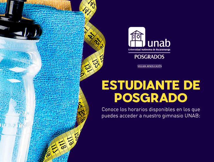 Gimnasio UNAB disponible para estudiantes de posgrados