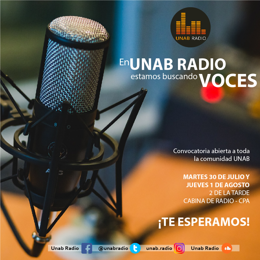 UNAB Radio busca locutores