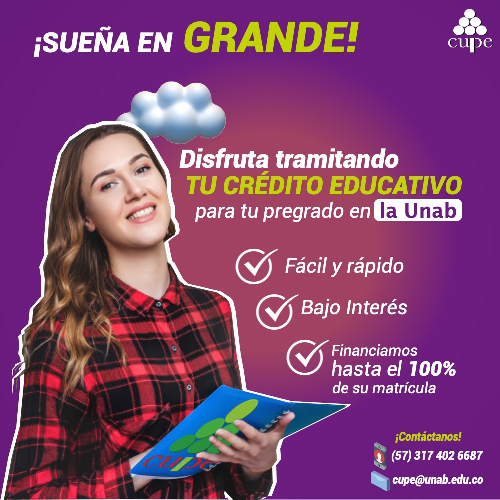 Renueva o tramita tu crédito educativo con CUPE