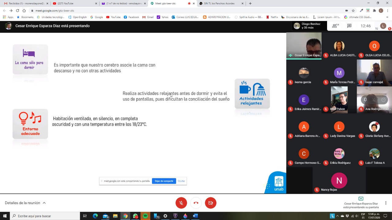 Programa PIES de la UNAB capacita a docentes de los Colegios Campohermoso y Miraflores en temas de salud mental