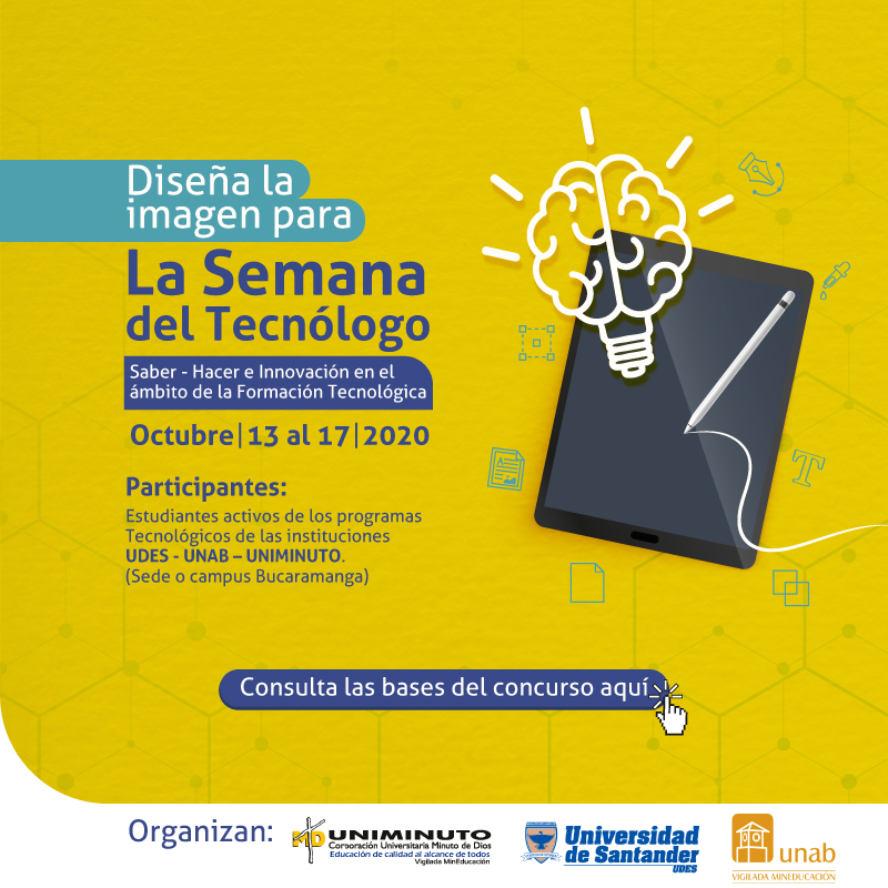 Semana del Tecnólogo 2020 busca nueva imagen ¡Participa con tu creatividad!