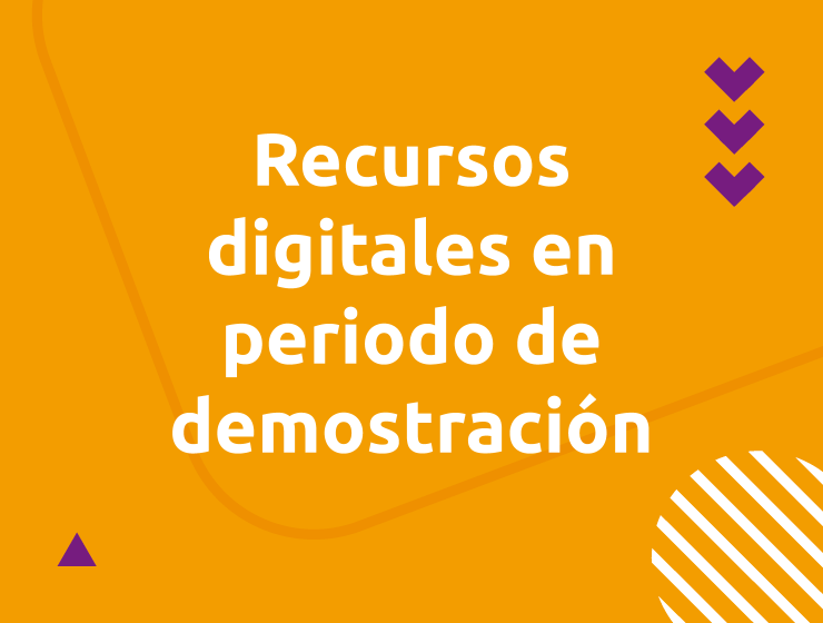 Recursos digitales disponibles en periodo de demostración