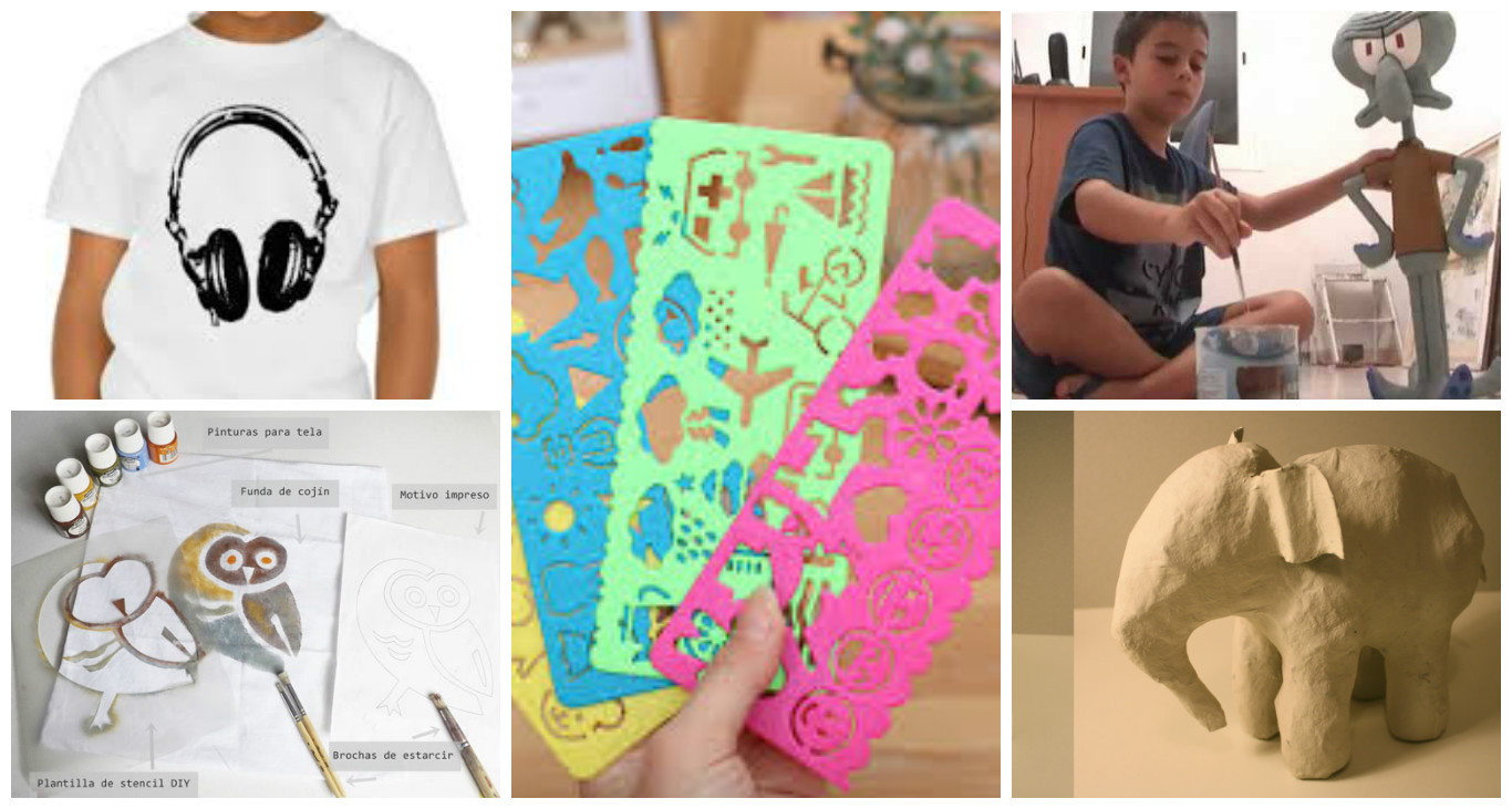 Taller de estampado artístico y esculturas en papel maché