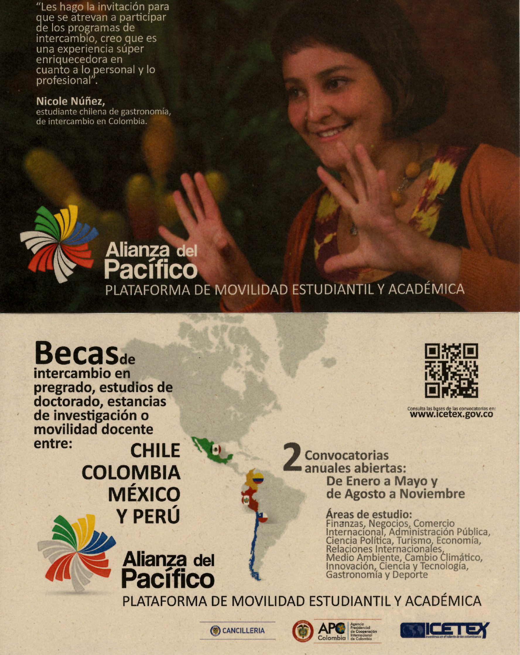Abierta la convocatoria para Becas de ICETEX y la plataforma Alianza del Pacífico