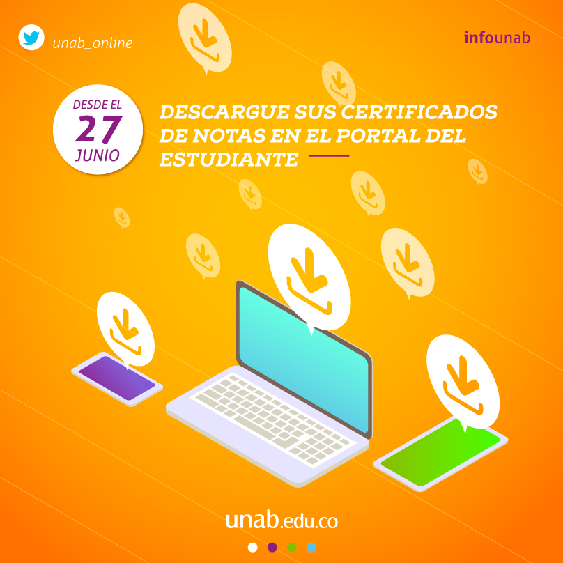 Certificado de notas, ahora en la web