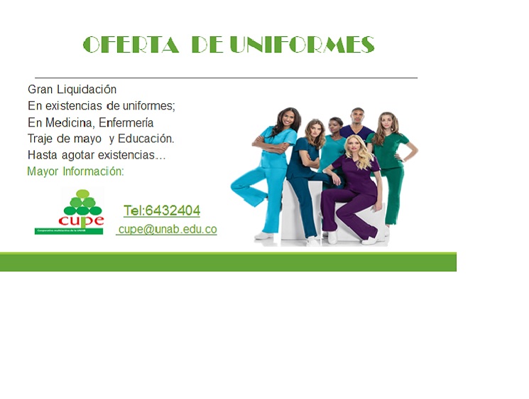 Oferta de uniformes