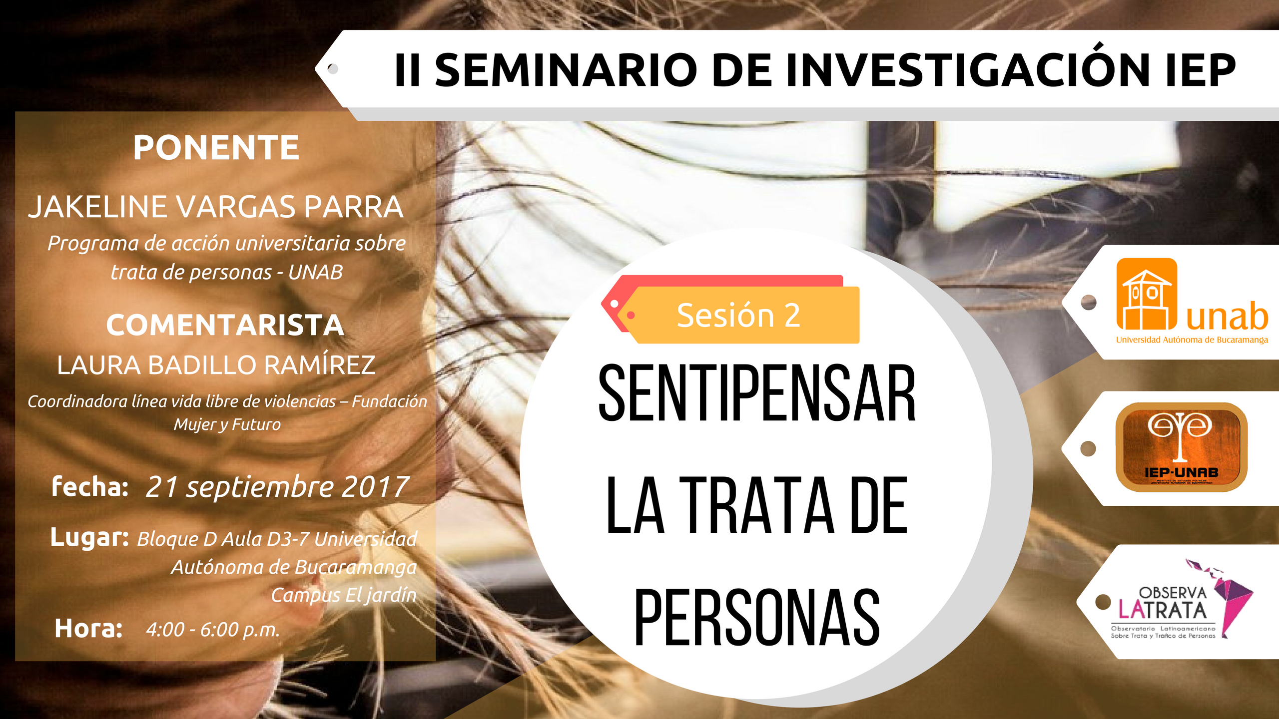 Segunda sesión del seminario investigación: Trata de Personas en el departamento de Santander