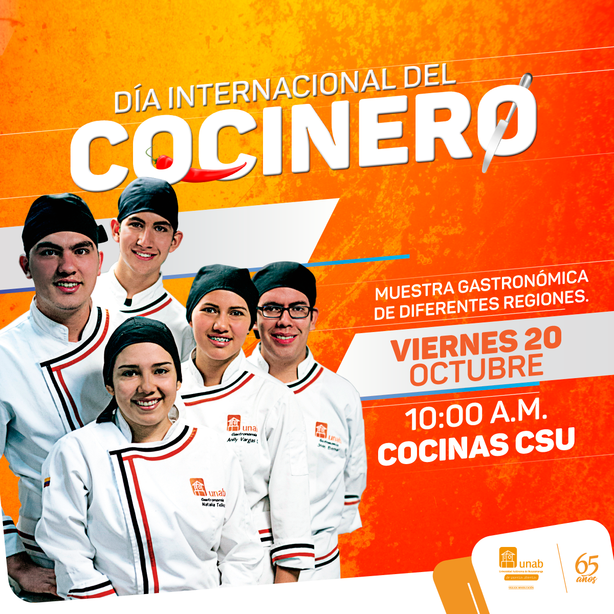 En la UNAB se celebrará el Día Internacional del Cocinero