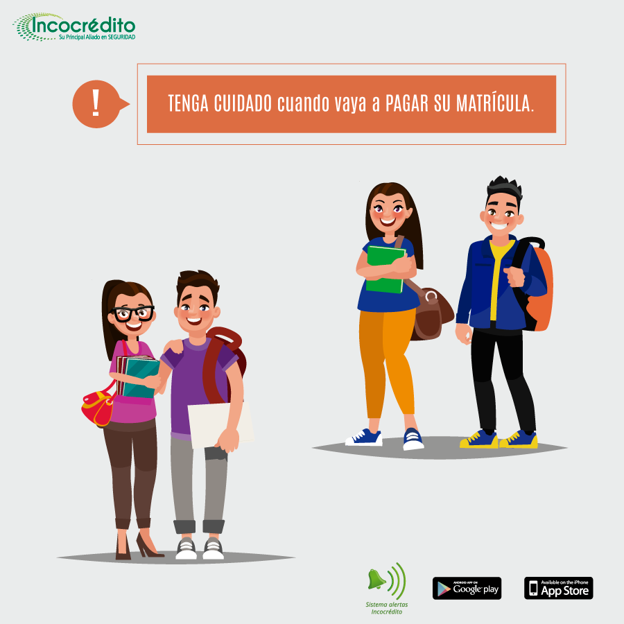 Tenga cuidado al pagar su matrícula