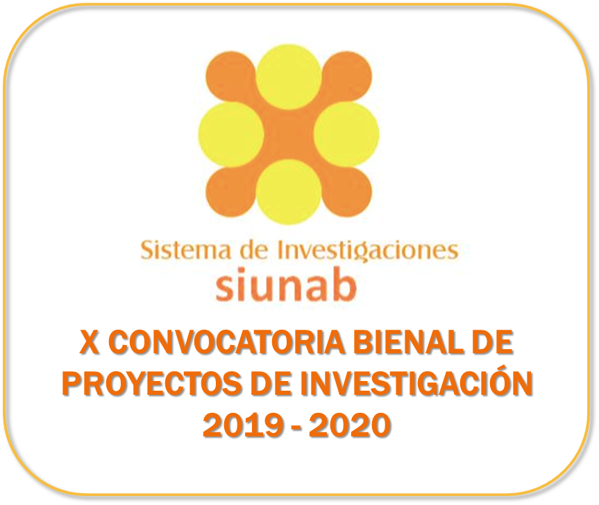 X Convocatoria Bienal interna de proyectos de investigación UNAB 2019-2020