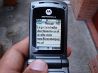 La Alcaldía en mensajes de texto