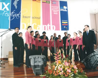 Coro UNAB, buen papel en Venezuela