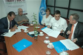 UNAB firmó  convenio por los desplazados