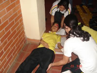 Simulacro de emergencia en el Caldas