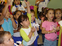 Los pequeños celebraron su día por medio de la recreación