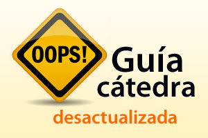 Actualización Guías cátedra