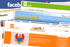 Manejo portales y redes sociales UNAB