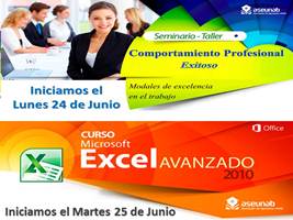 Cursos prácticos de Etiqueta y Protocolo y Excel avanzado