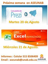 Cursos Prezi y Excel avanzado