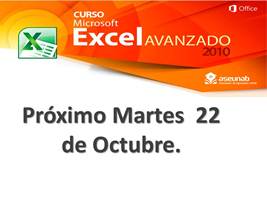 Actualícese en Excel avanzado