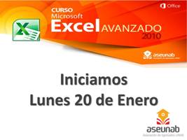 Llegó la hora de actualizarnos en EXCEL AVANZADO