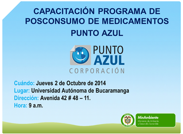 Corporación Punto Azul en la UNAB este jueves 2 de Octubre 9 a.m.