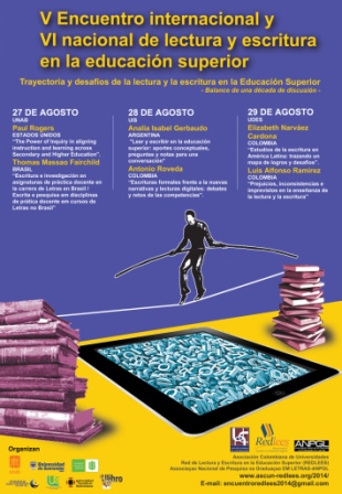 V Encuentro internacional de lectura y  escritura en la educación superior