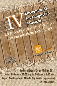 IV Encuentro de Investigación Musical
