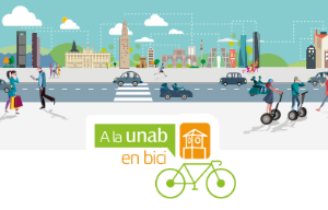 A la UNAB en bici