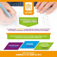 Estudiantes de UNAB Tecnológica, prepárense para Saber Pro