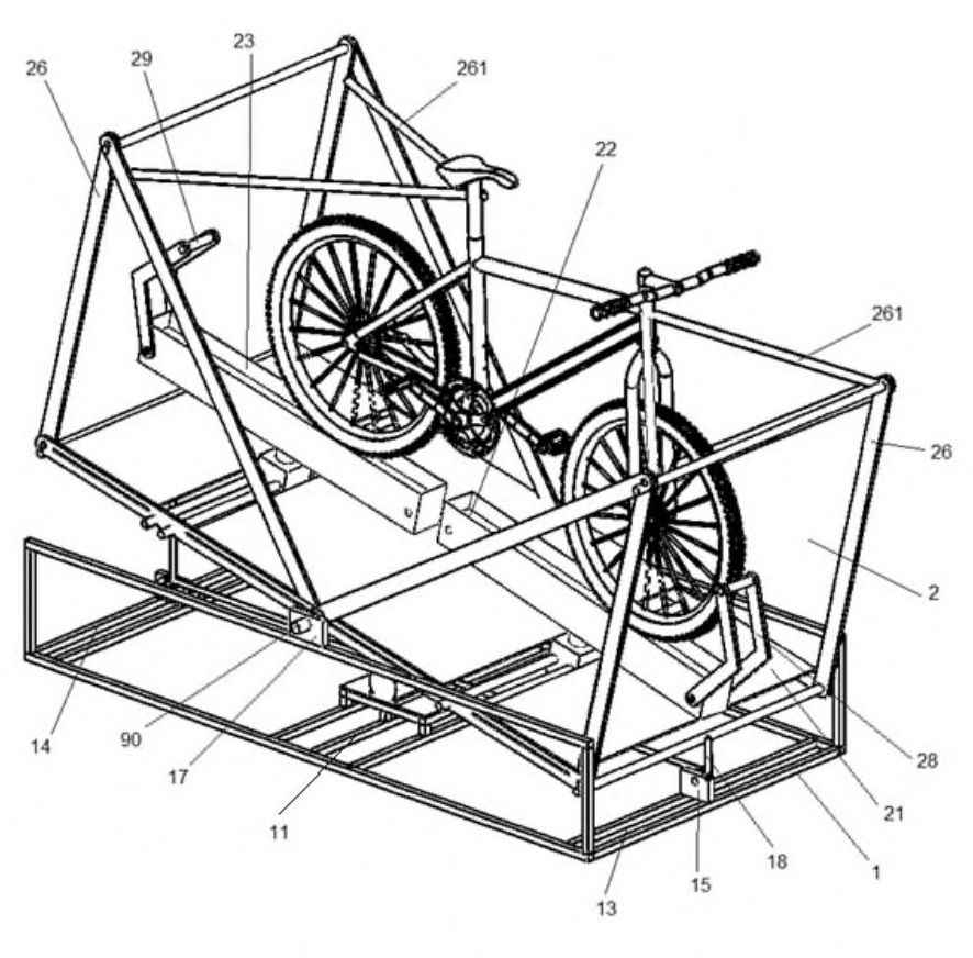 Plataforma de simulación de ciclismo de ruta: cuarta patente de la UNAB