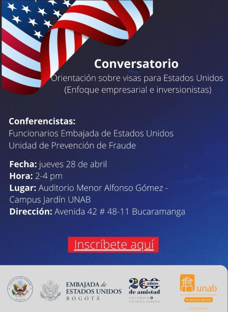 Conversatorio – Orientación sobre VISAS para Estados Unidos (Enfoque empresarial e inversionistas)