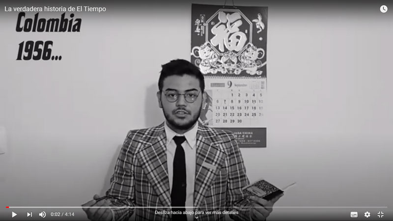 La historia de la Casa editorial El Tiempo contada de forma creativa por Felipe Jaimes y Gimena Velandia desde el periodismo en contexto nacional