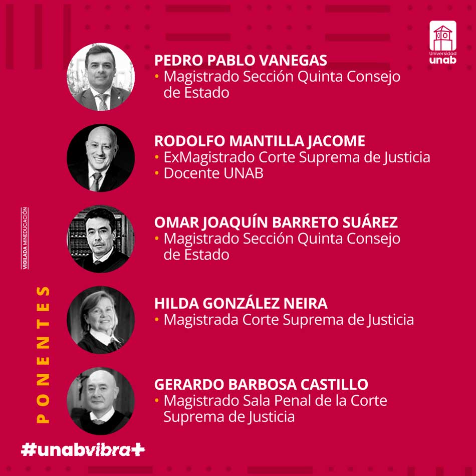 Se acerca la tercera edición del Congreso de Derecho Procesal de la UNAB