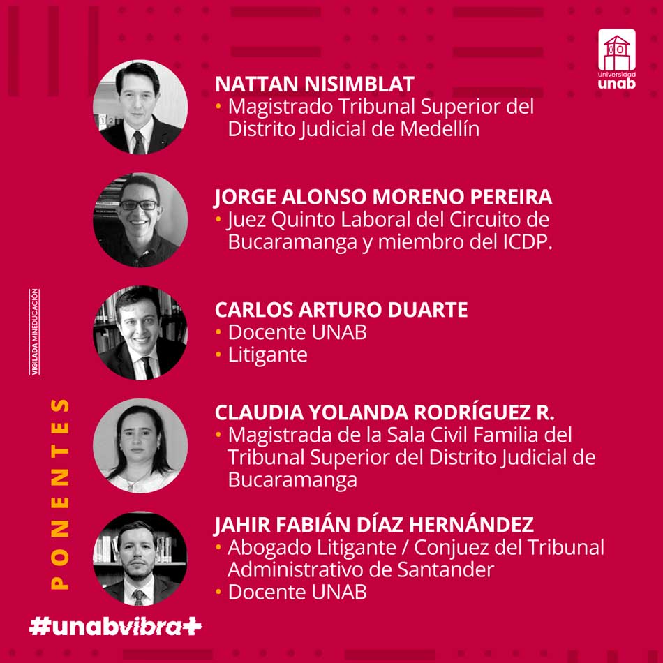 Se acerca la tercera edición del Congreso de Derecho Procesal de la UNAB
