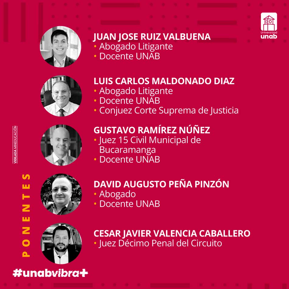 Se acerca la tercera edición del Congreso de Derecho Procesal de la UNAB
