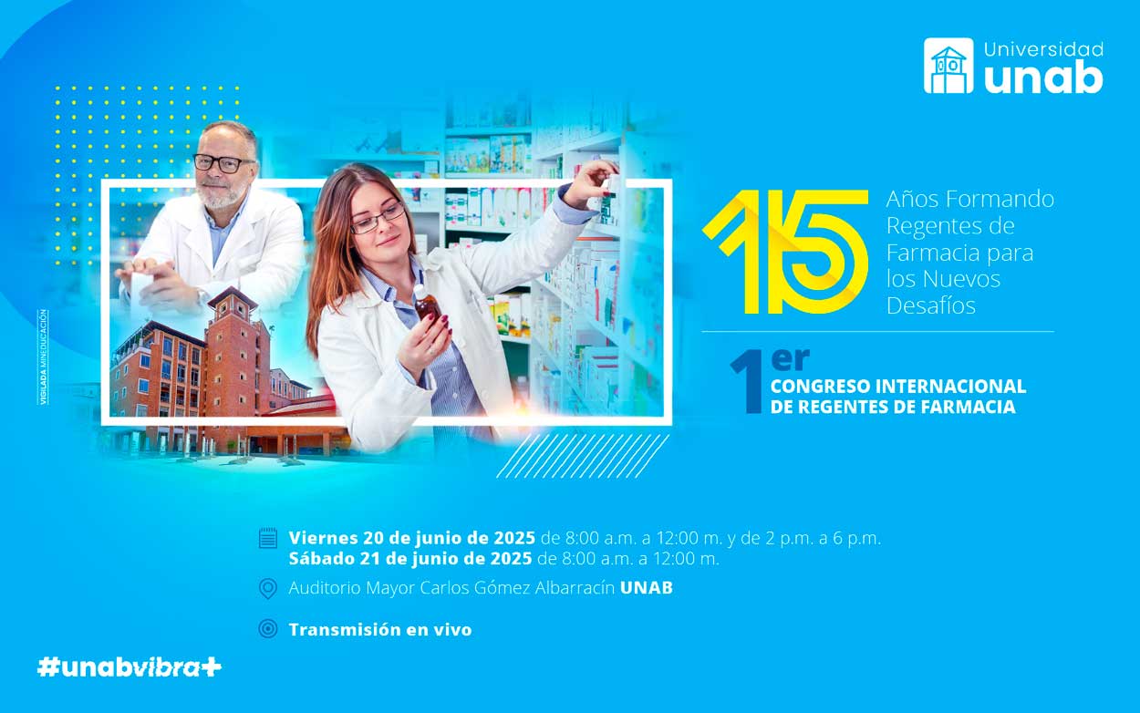 UNAB realizará su 1er Congreso Internacional de Regentes de Farmacia