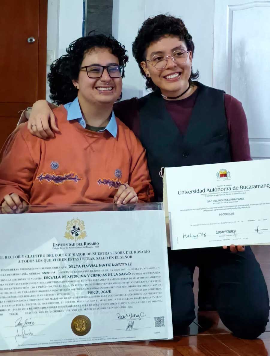 Sac del Río Guevara, primera persona con un título no binario de la UNAB