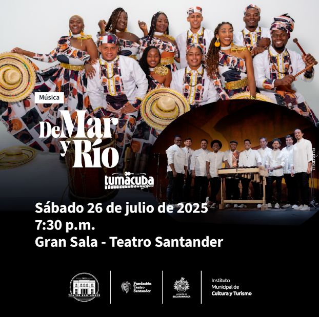 Descuento para comunidad UNAB: presentación De Mar y Río, y Tumacuba 26 julio