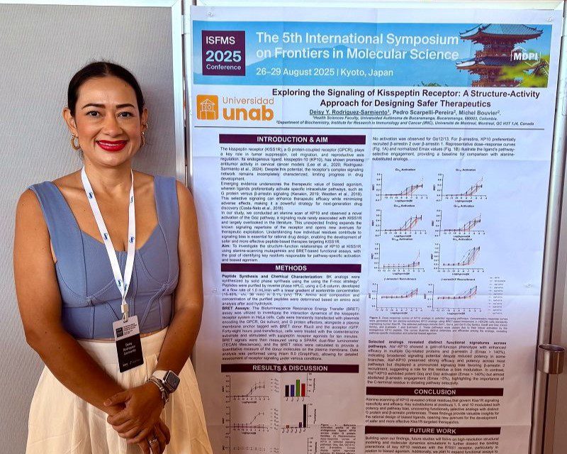 Investigadora UNAB recibió reconocimiento en Japón